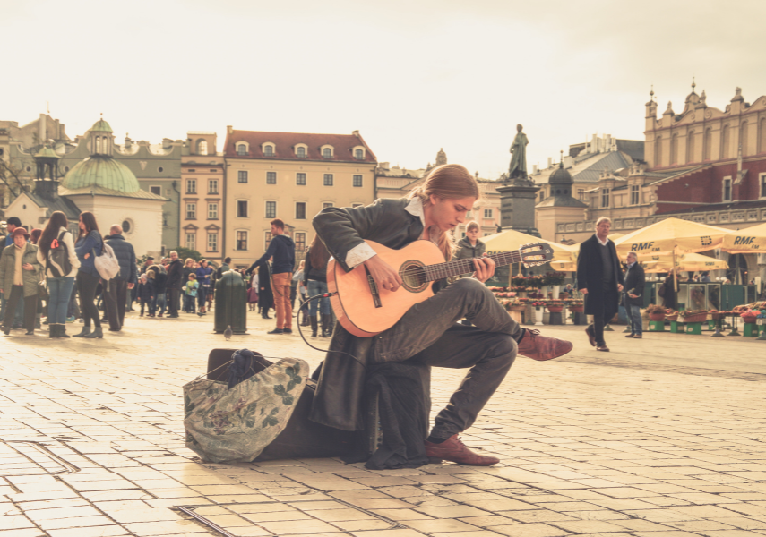 Guitar Teacher and Student